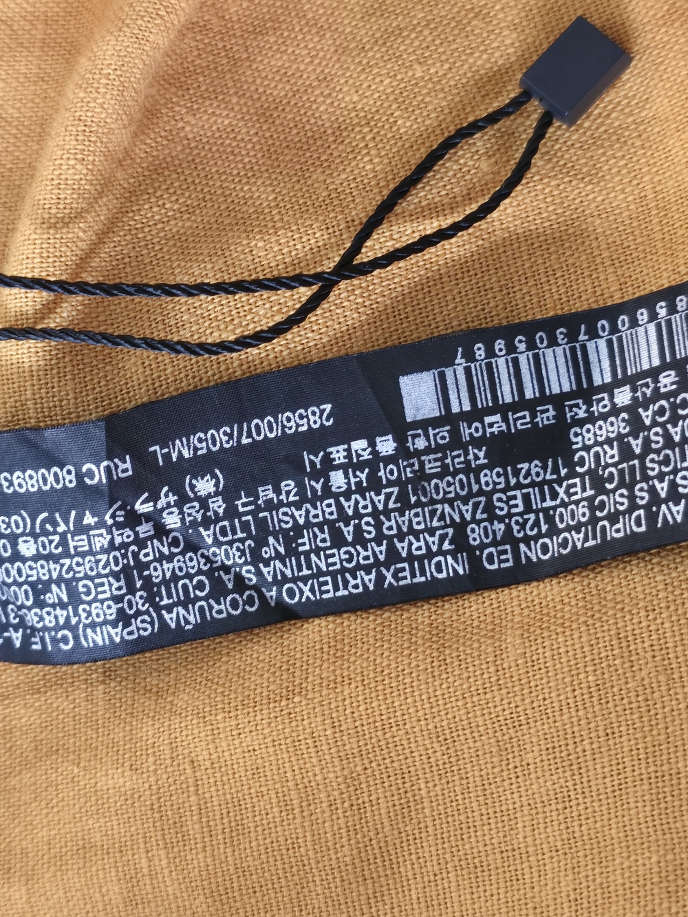 Zara Mustard Yellow 100% Linen Wrap Mini Skirt Side Tie Size Medium - Picture 6 of 6